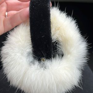 Surell rabbit fur ear muffs